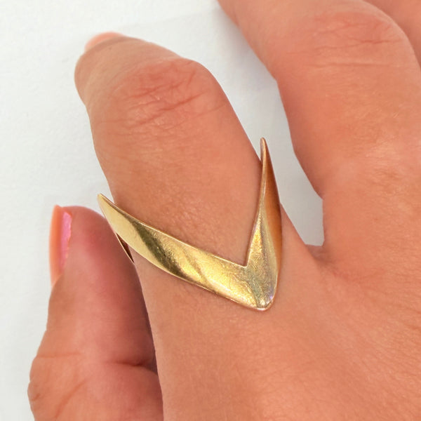 Bague africaine en Or Jaune 18k