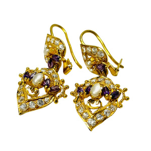Boucles d'oreilles en or jaune 22K - 6.57 Grs