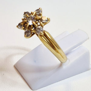 Bague Marguerite en Or Jaune 18K Taille-55