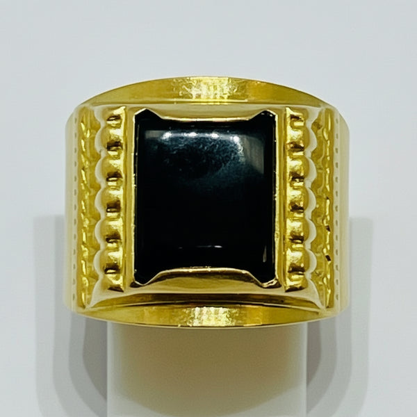 Chevalière en or jaune 18K - 8.37 G