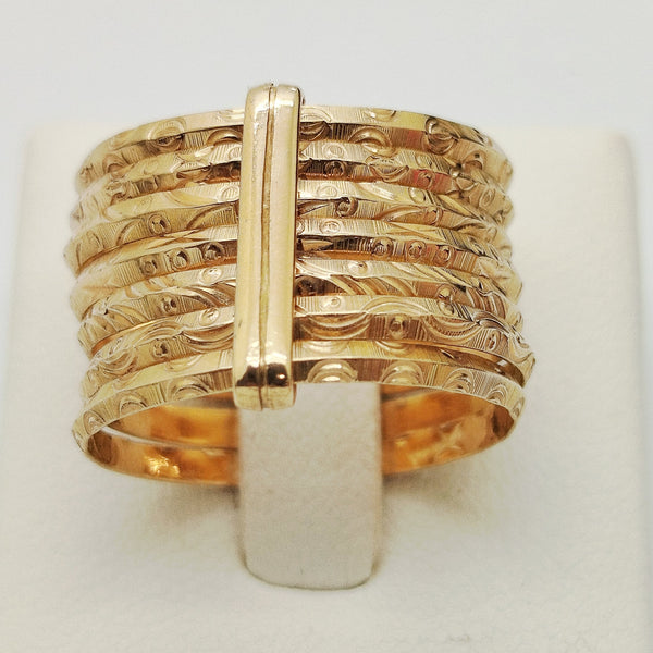 Bague en Or Jaune 18K - 6.30 Grs - Taille 59