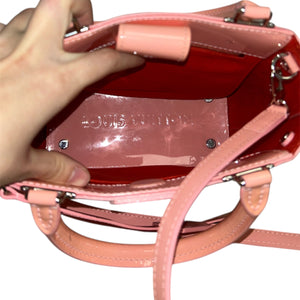 Sac Louis Vuitton Open Tote Jungle en Cuir Rose Vernis