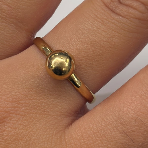 Solitaire en Or Jaune 18 K
