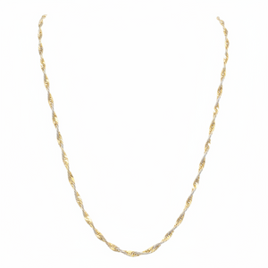 Collier Matinée Torsadé Or Jaune 18 K - 4.17 G