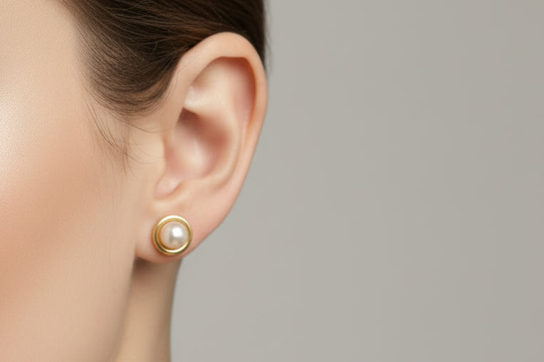 Boucles d'oreilles en Or jaune 18K - 1.44 Grs