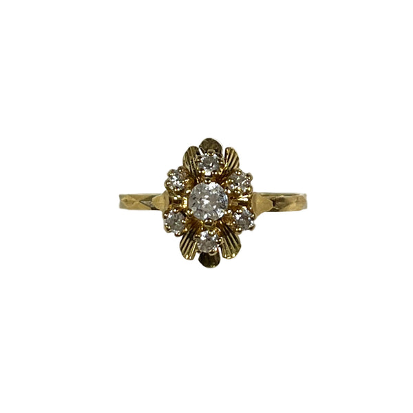 Bague en or jaune 18 K - Taille 53 - 2.81 G
