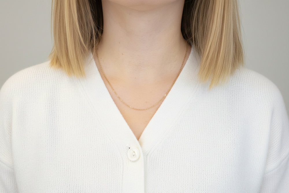 Collier Princesse en Or Jaune 18K- 2.83 Grs