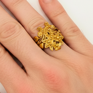 Bagues fantaisie en Or Jaune 18K
