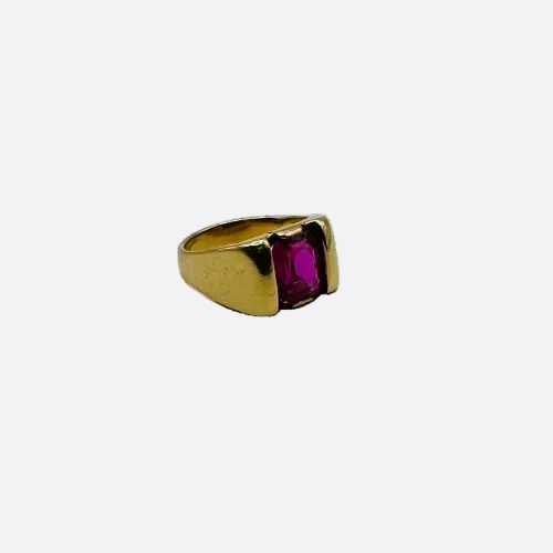 Bague en Or Jaune 18K - Taille 55.5 - 10.45 Grs