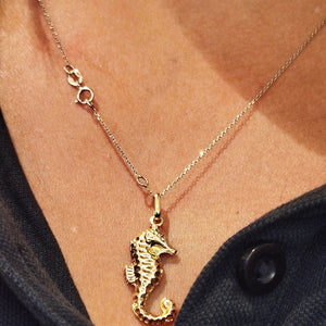 Pendentif Hippocampe en Or Jaune 18K - 5.20g