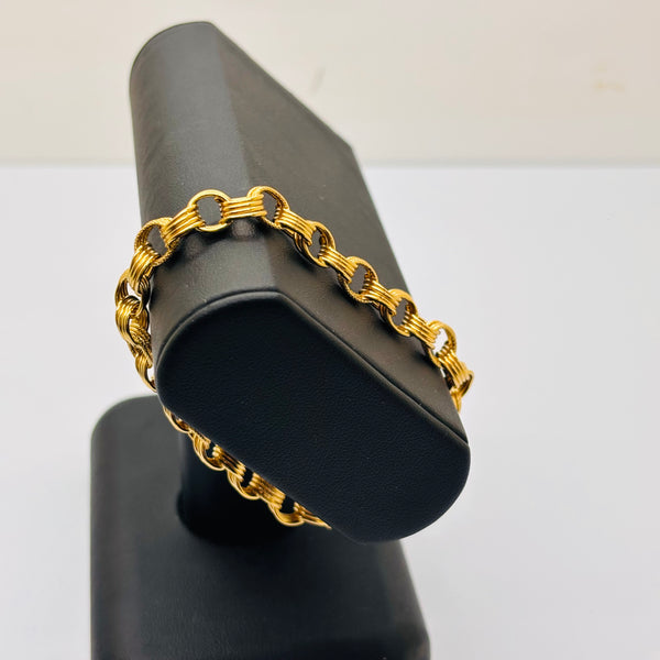 Bracelet gourmette en Or Jaune 18K - 8.17 Grs