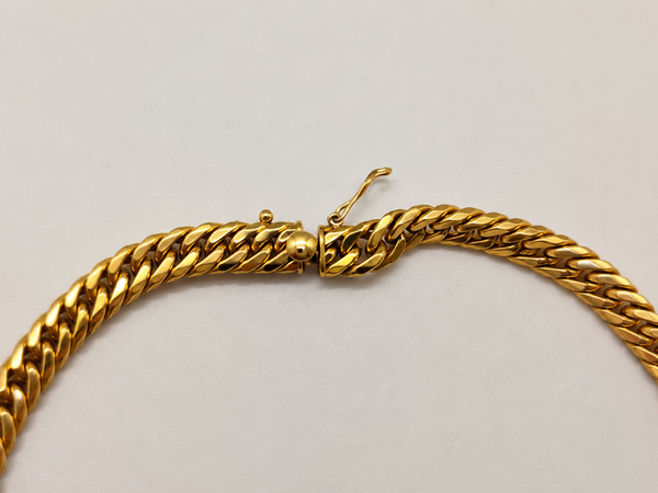 Collier Maille Anglaise en Or Jaune 18K - 29.44 Grs