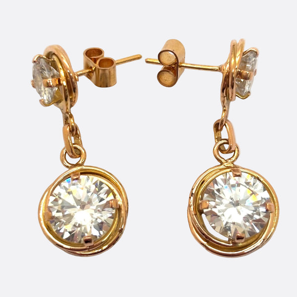 Boucles d'oreilles en Or jaune 18K - 10.73 Grs