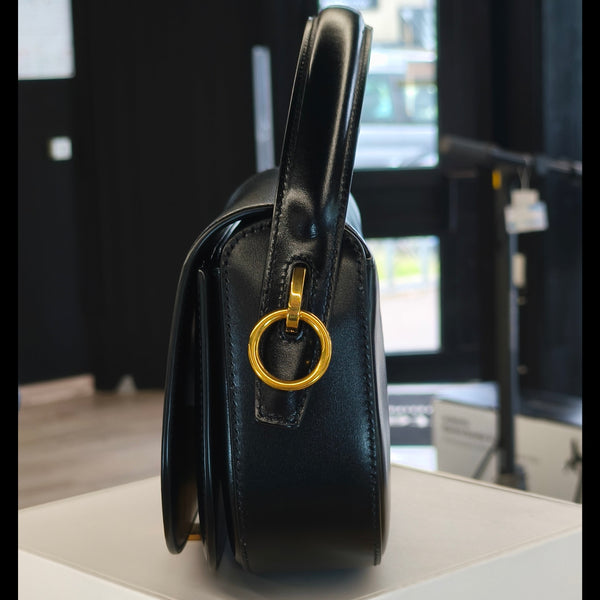 Sac à main YSL  Voltaire en cuir noir