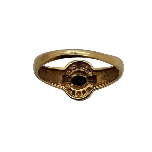 Bague Camée Or Jaune 18 K - 2.43 G - Taille 51 Oxyde Diam
