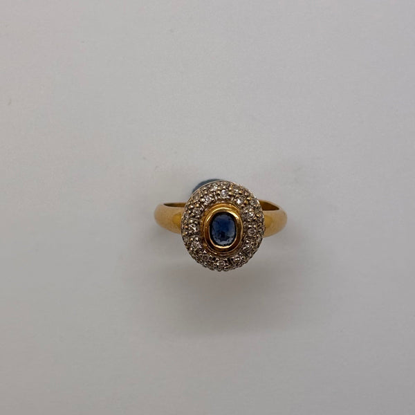 Bague en or jaune 18K Taille-55