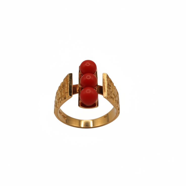 Bague Tank en Or Jaune 18K - Taille 52 - 5.35G