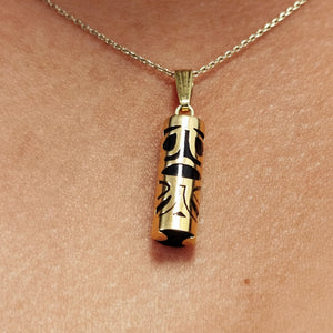 Pendentif Tiki en Or Jaune 18 Carats sans Pierres