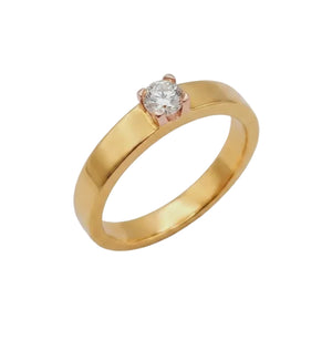 Solitaire en Or Jaune 18k - 4.23 G