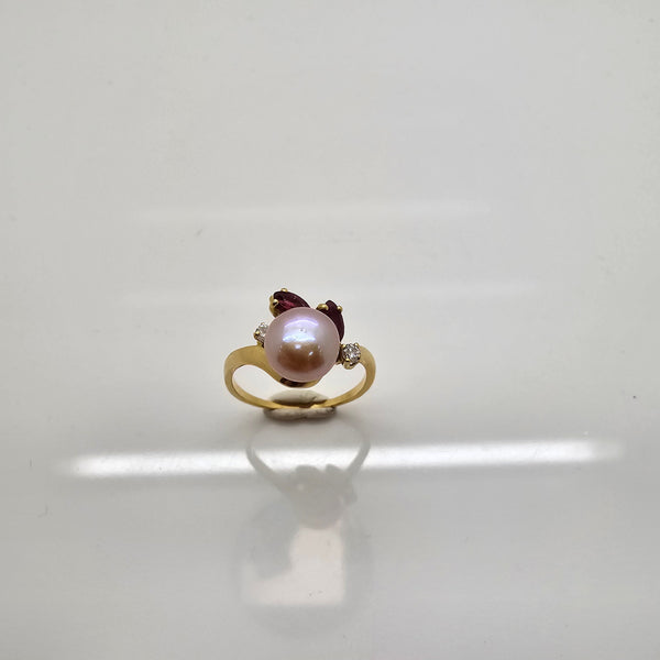 Bague en Or Jaune 18K - 3.78 Grs - Taille 57