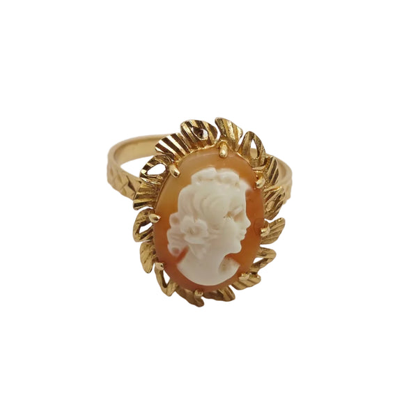 Camée Or Jaune 18 Carats - Taille 55