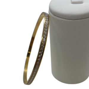 Bracelet semainier en or jaune et or Blanc 18K 11.67 Grs