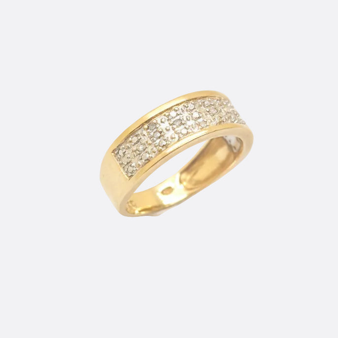 Bague en or jaune 18k - 3.27 G