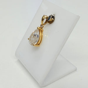 Pendentif Solitaire en Or Jaune 18 K -  1.89 G
