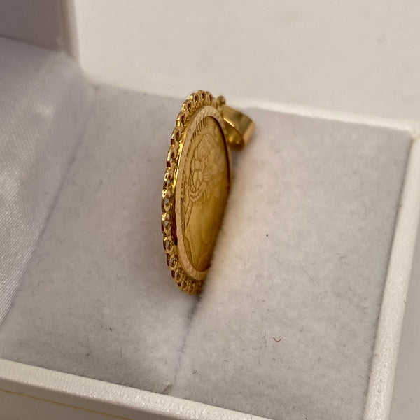Pendentif Porte Pièce en Or Jaune 22K - 4.45g