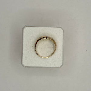 Bague en Or 750 avec 10 Diamants