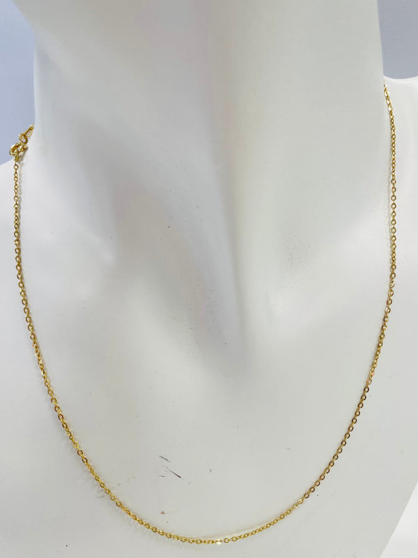 Collier Ras du Cou en Or Jaune 18K - 0.90G
