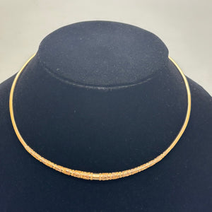 Collier Ras du Cou en Or Jaune 18 Carats - 34.86g