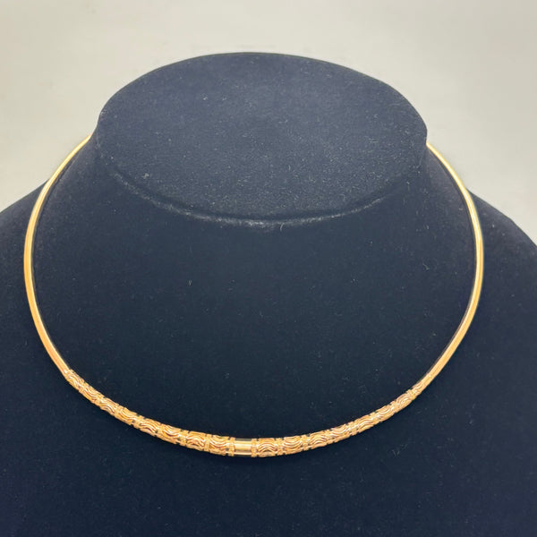 Collier Ras du Cou en Or Jaune 18 Carats - 34.86g