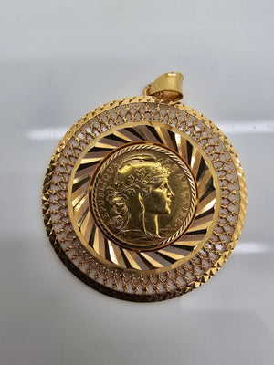 Pendentif en Or Jaune 22K - 13.57G