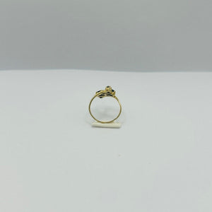 Bague Toi et Moi Or Jaune 18K T.53