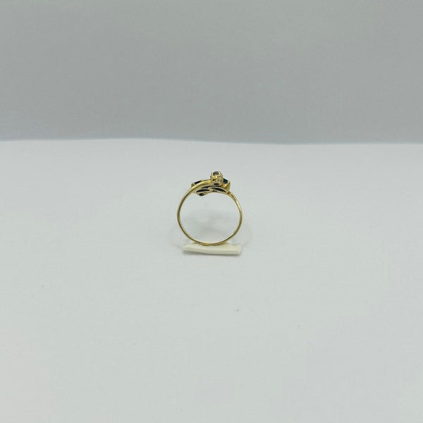 Bague Toi et Moi Or Jaune 18K T.53