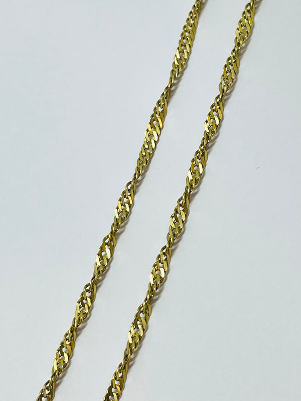 Chaîne en or jaune 18 K - 6.12 G