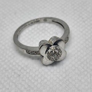 Bague en Or Blanc et Diamants Taille -52