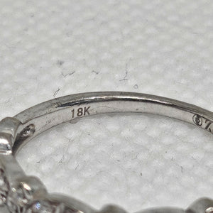 Bagues Or Gris avec 23 Diamants Taille - 50
