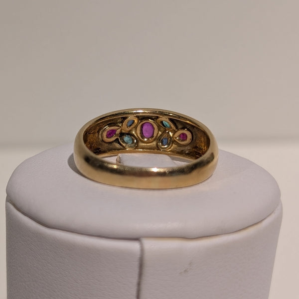 Bague en or jaune 18K - Taille 58 - 4.72 Grs