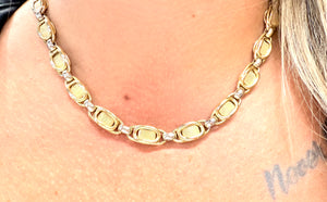 Collier Ras du Cou en 2 Ors 18K