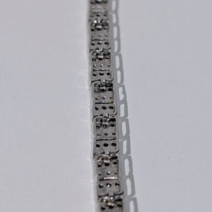 Bracelet Maillon Or Blanc 18K 8.34 Grs