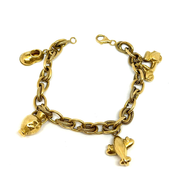 Bracelet Maillon Forçat en Or Jaune 18k