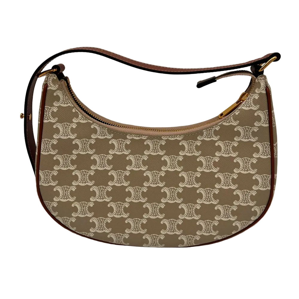 Sac bandoulière Céline Ava Triomphe toile beige