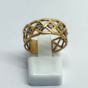 Bague en Or Jaune 18 K - Taille 54 - 2.24 G