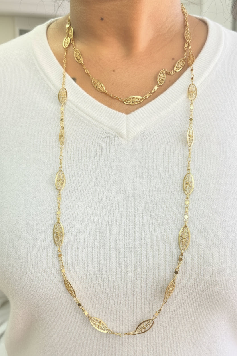 Collier Sautoir Or Jaune 18K - 33.25 G