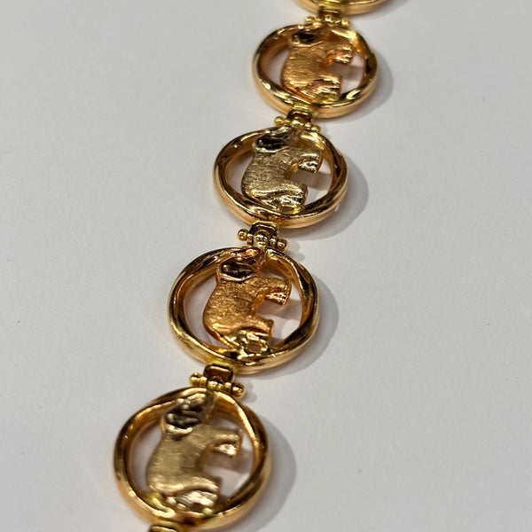 Bracelet Maillon Jaseron en Or 18K 12.60 Grs