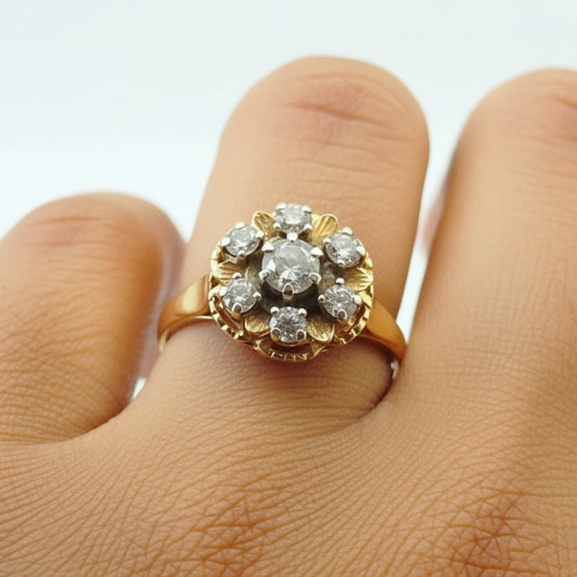 Bague en Or Jaune 18 k - 3.34 G