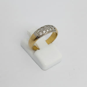 Bague Demi Tour en Or Jaune 18 K - Taille 52