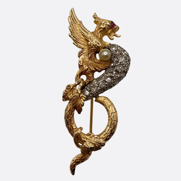 Broche Chimère en or 18 K -  5.77 G